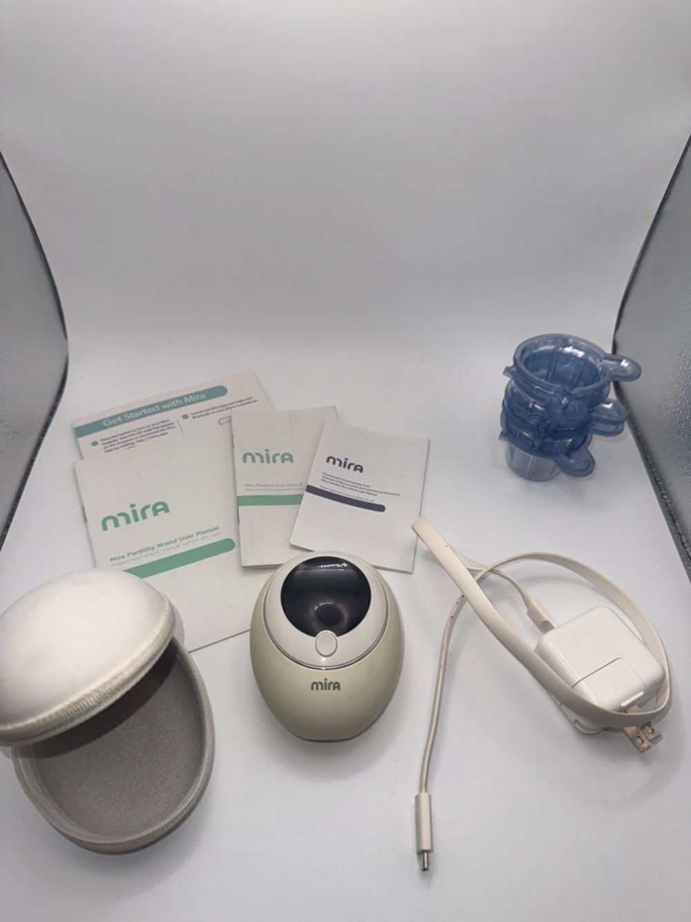 Mira Fertility Analyzer EVA3000 w/ Case Charger Cups Manuals — Complete Set